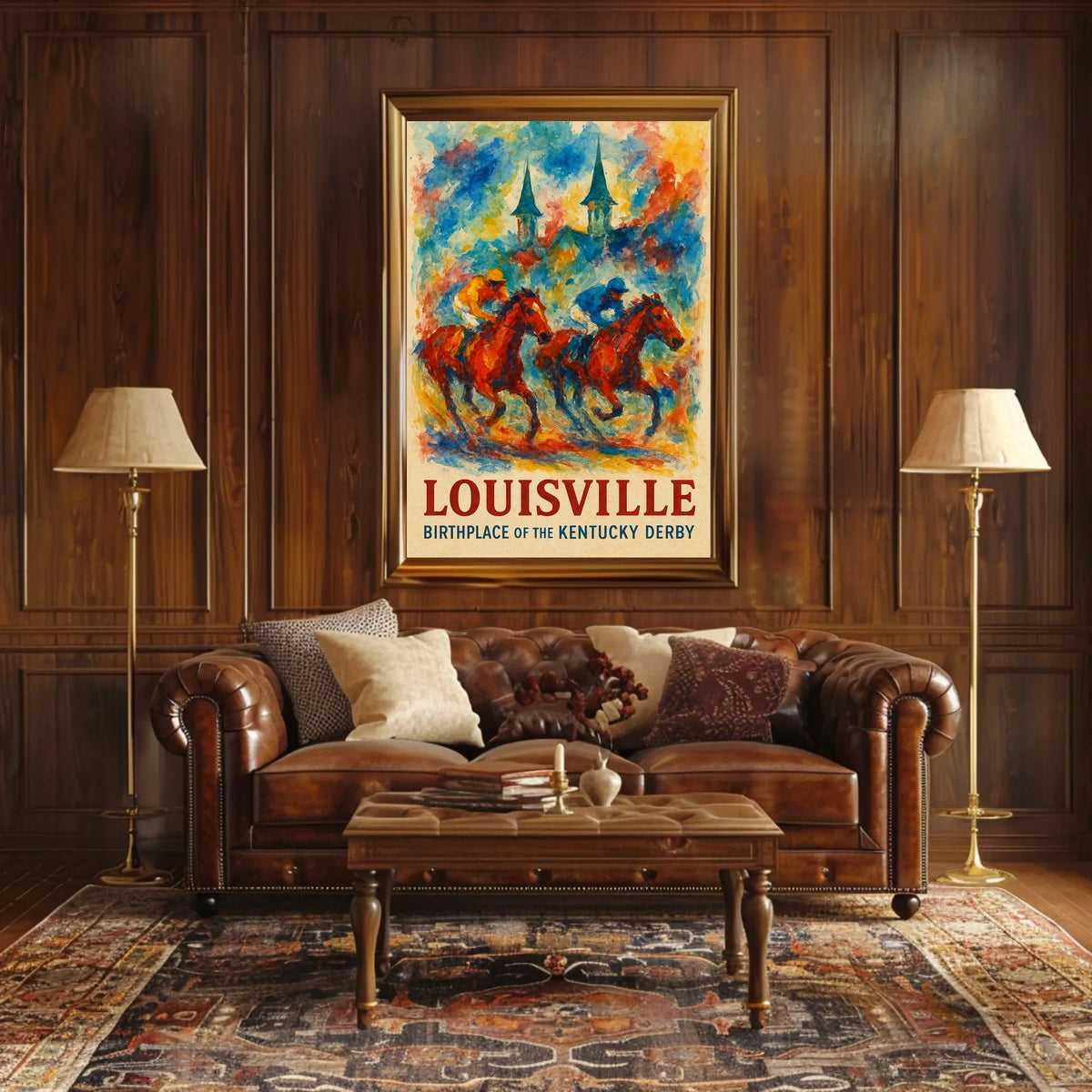 Louisville Birthplace of the Kentucky Derby Poster