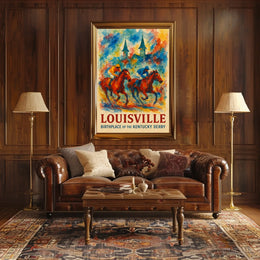 Louisville Birthplace of the Kentucky Derby Poster