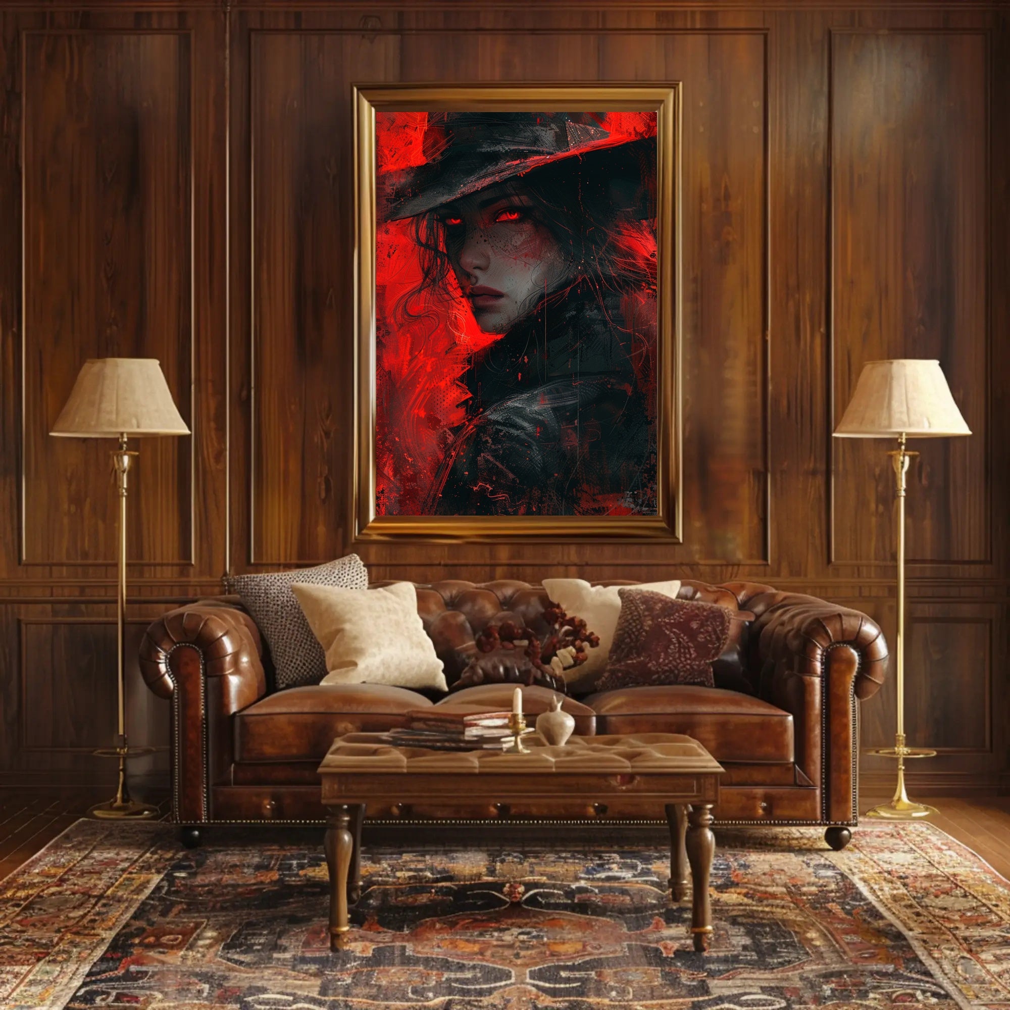 White Fox on Snowy Cliff Fantasy Poster PosterGoat