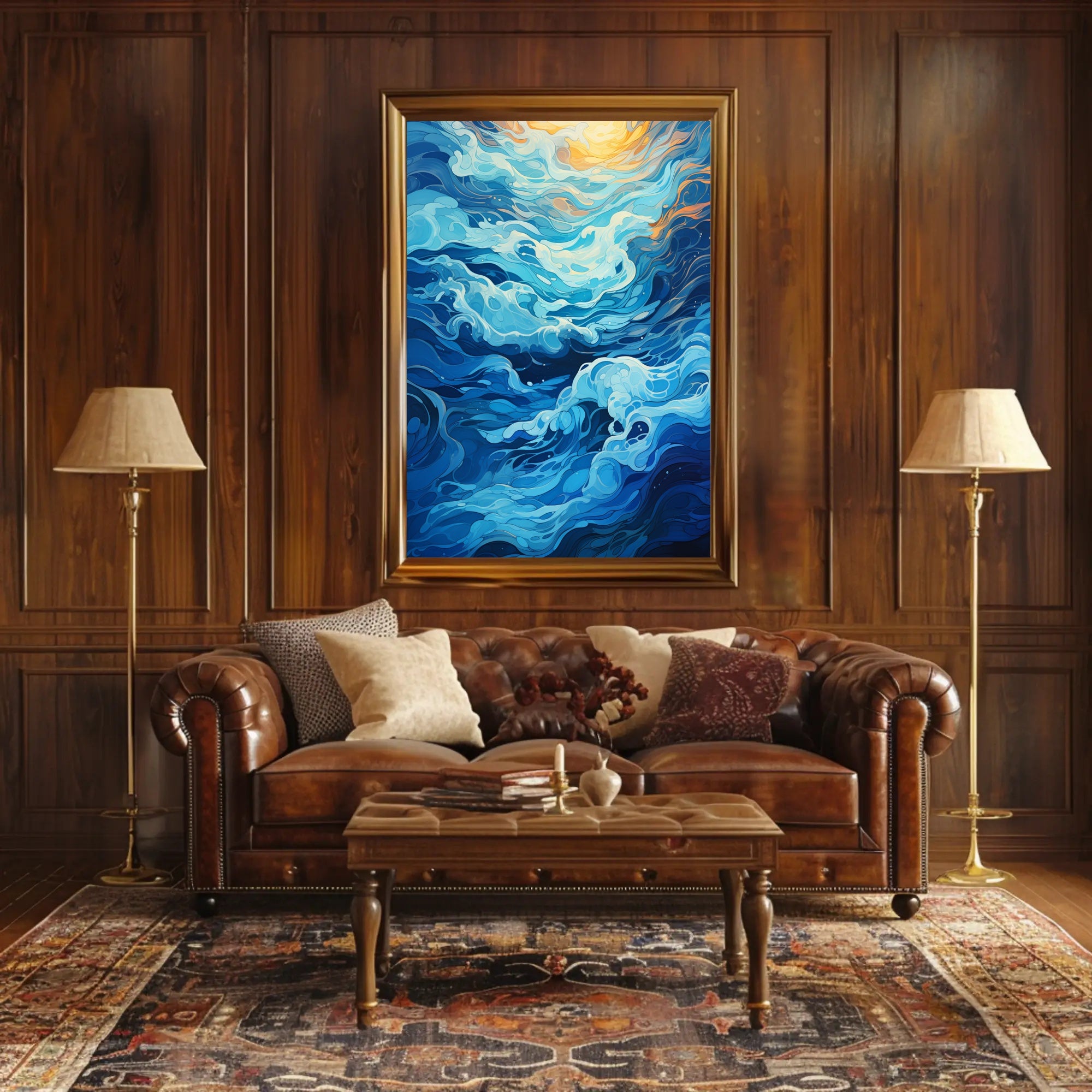 Oceanic Whirl Poster