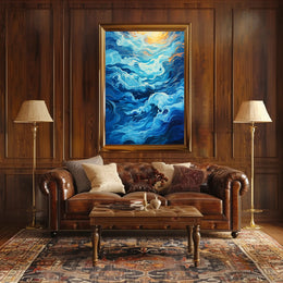 Oceanic Whirl Poster