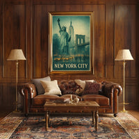 Iconic New York City Vintage Poster For Home Decor Fans