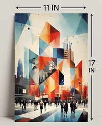 Urban Geometric Symphony Poster