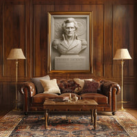 Andrew Jackson Bust Vintage Presidential Poster