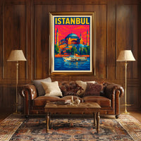 Istanbul A Vibrant Cityscape Poster