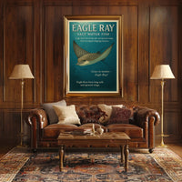 Grace in Motion Eagle Ray Poster
