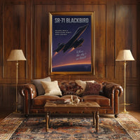 SR-71 Blackbird The Speed Icon Poster