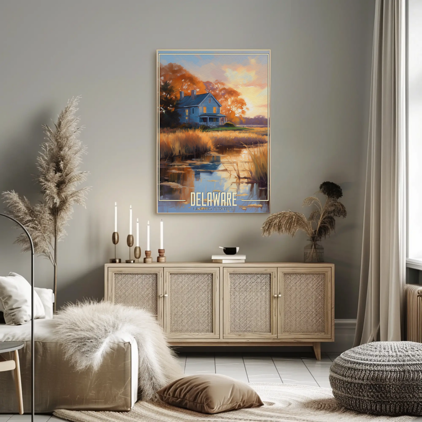 Delaware Vintage Poster