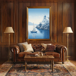Tranquil Mediterranean Scene Poster PosterGoat