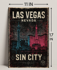 Las Vegas Sin City Poster PosterGoat