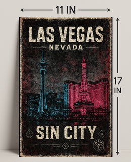 Las Vegas Sin City Poster PosterGoat