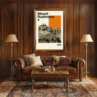 Mount Rushmore Landmark Art Print: Historical or Presidential Poster
