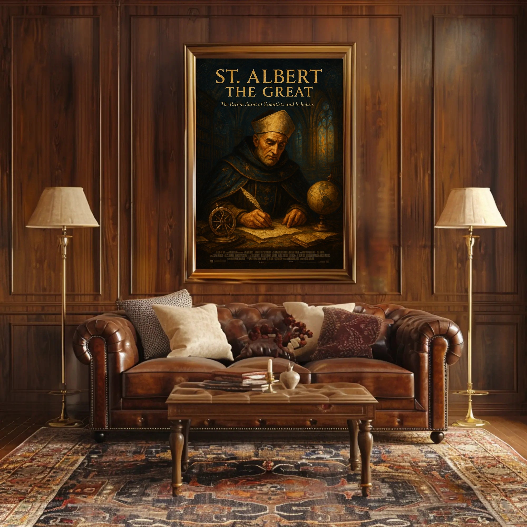 St. Albert the Great Patron Saint of Scientists and Scholars Poster PosterGoat