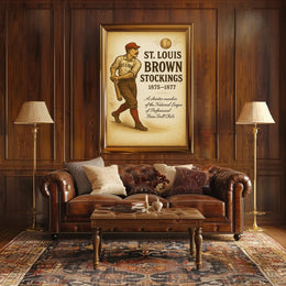 St. Louis Brown Stockings 18751877 Poster PosterGoat