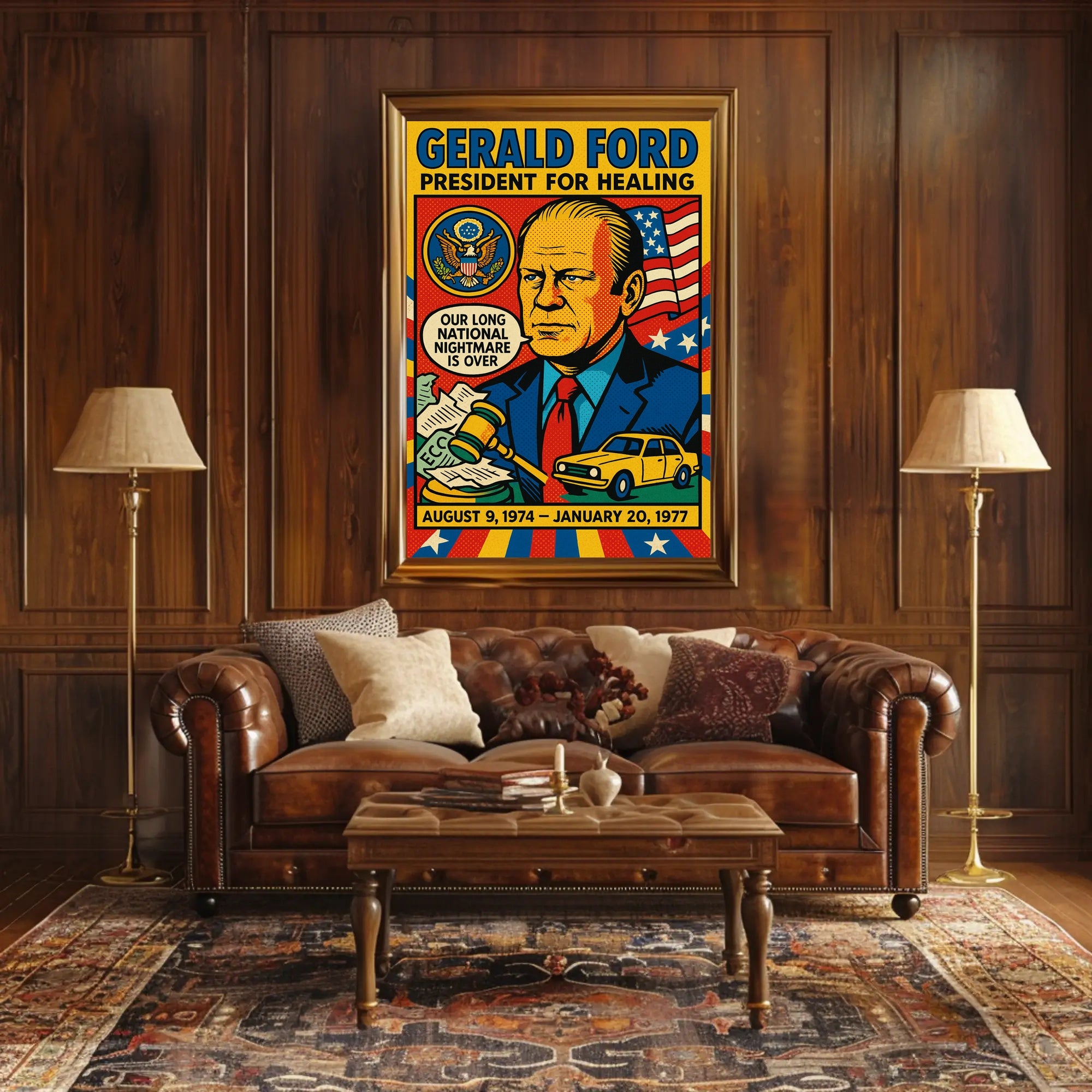 Gerald Ford President for Healing Poster PosterGoat
