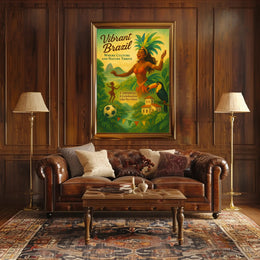 Vibrant Brazil Poster