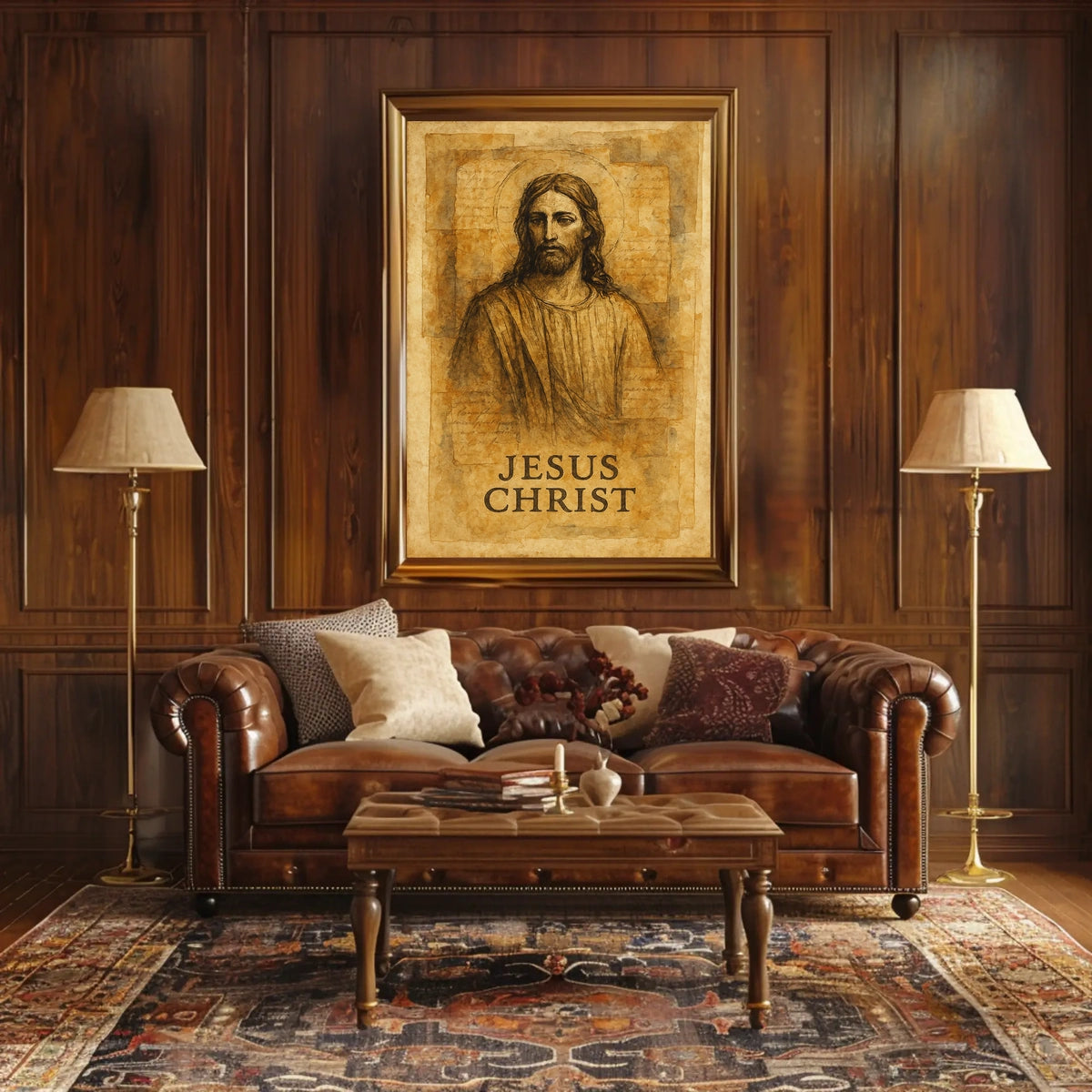 Jesus Christ Artistic Portrait Poster