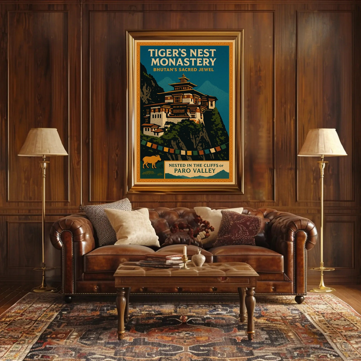 Tigers Nest Monastery Bhutans Sacred Jewel Poster