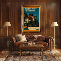Tigers Nest Monastery Bhutans Sacred Jewel Poster