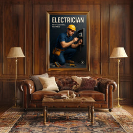 Professional Electrician Services Poster
