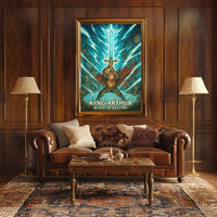 King Arthur Excalibur Fantasy Mythology Poster