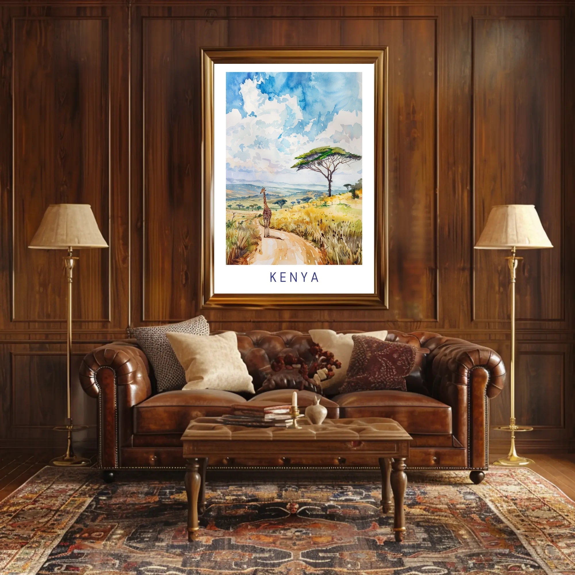 Serene Kenyan Landscape Poster PosterGoat