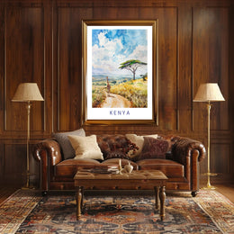 Serene Kenyan Landscape Poster PosterGoat