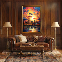 Toronto Skyline At Sunset Poster