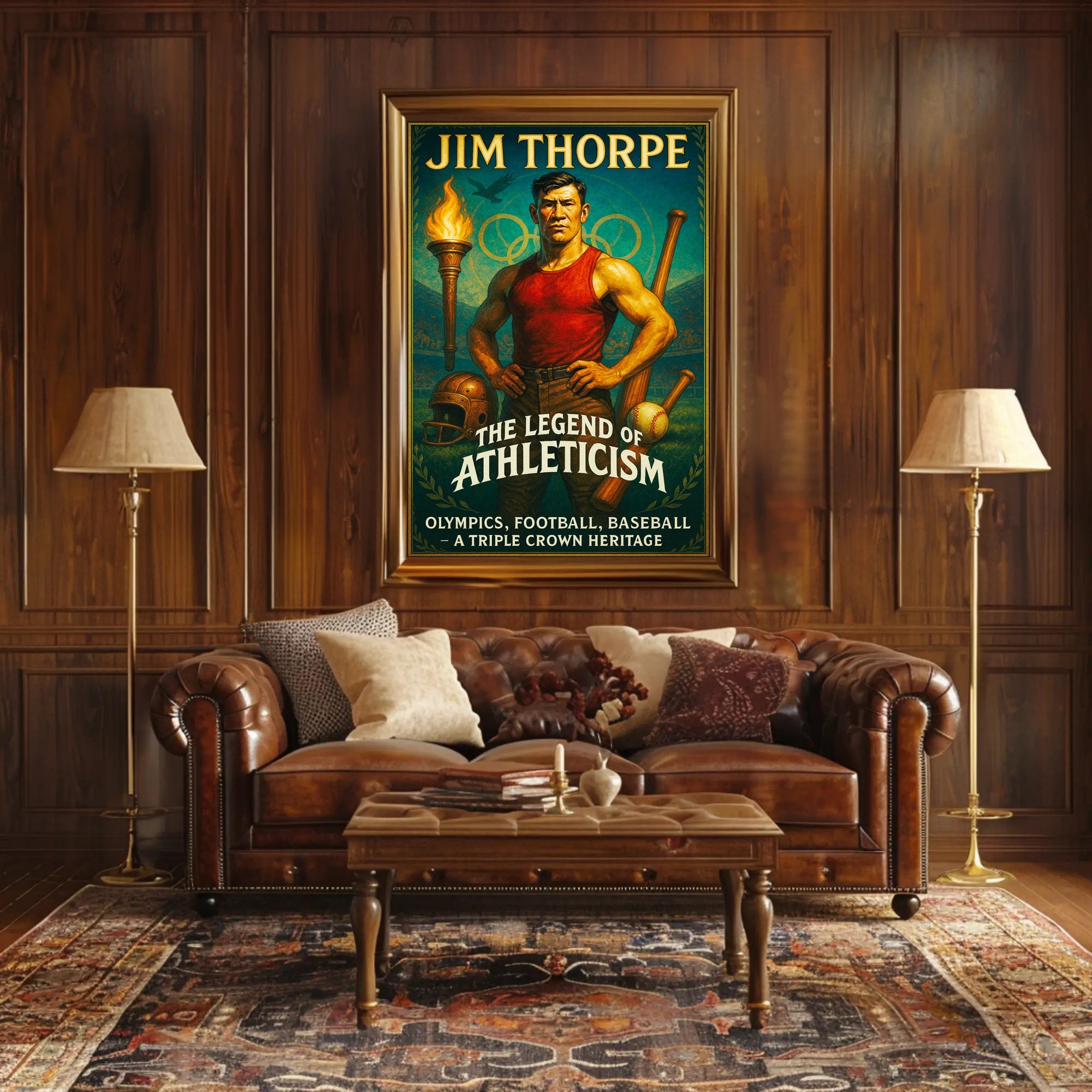 Jim Thorpe The Legend of Athleticism Poster PosterGoat