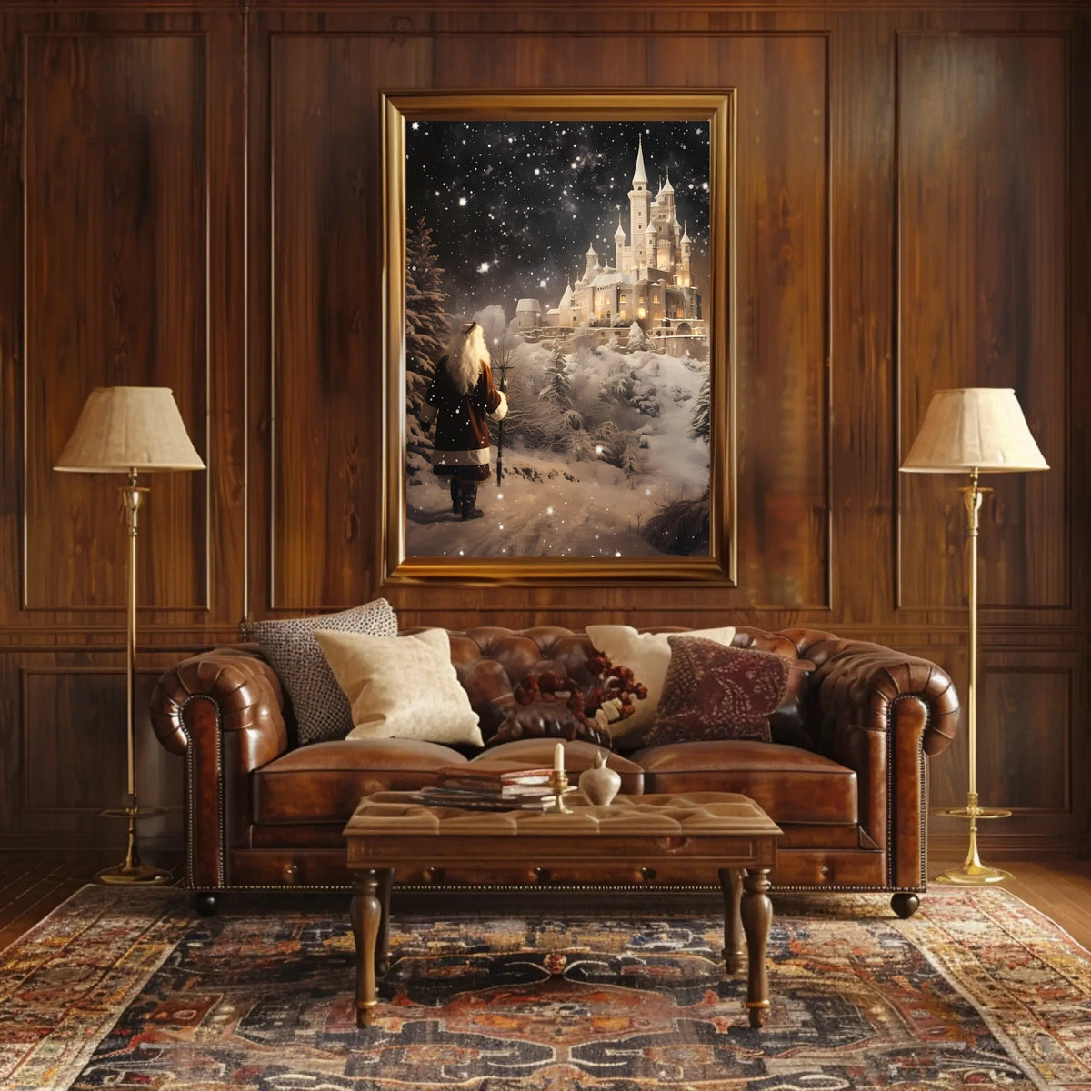 Enchanted Winter Castle Poster