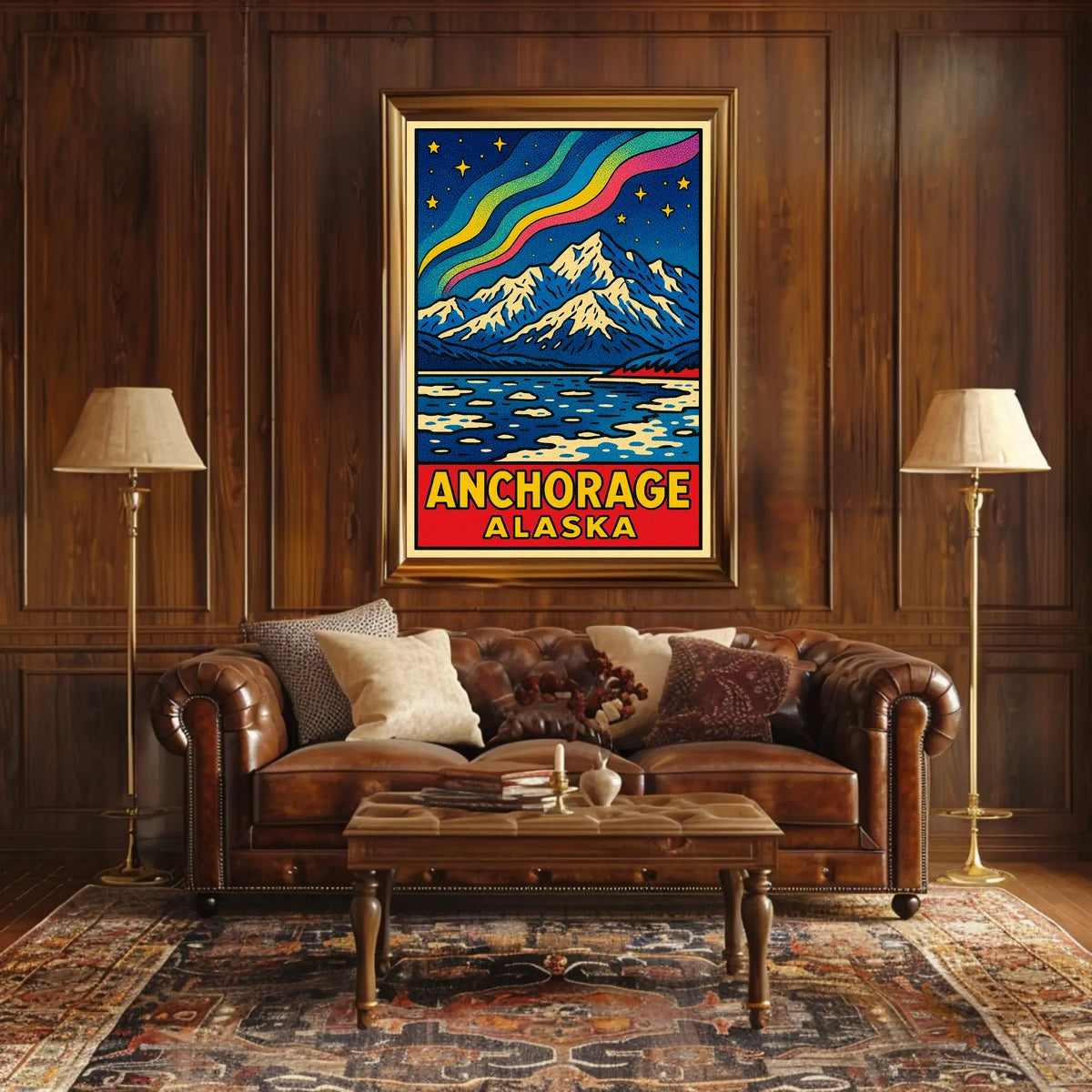 Anchorage, Alaska A Vibrant Landscape Poster