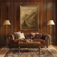 Amalfi Coast Poster Wall Art Travel Print 18x24 Edition