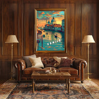 Venice at Sunset Poster