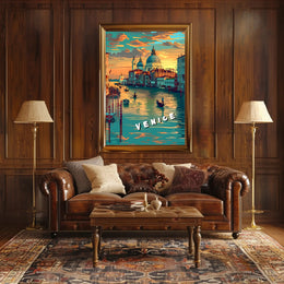 Venice at Sunset Poster