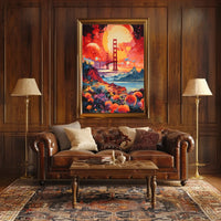 Golden Gate Bridge Dreamscape Surrealism Abstract or Artistic Poster