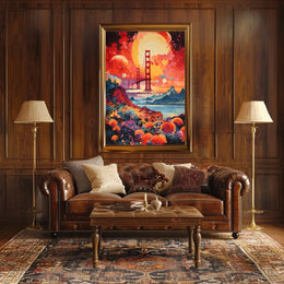 Golden Gate Bridge Dreamscape Surrealism Abstract or Artistic Poster