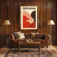 Indiana Abstract Landscape Poster