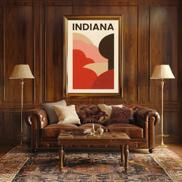 Indiana Abstract Landscape Poster