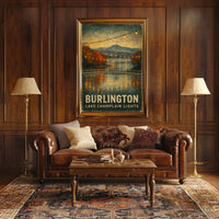 Burlington Lake Champlain Lights Poster