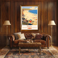 Filey Beach British Railways Poster