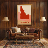 Idaho Silhouette Poster