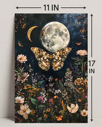 Moonlit Garden Dreamscape Fantasy Poster