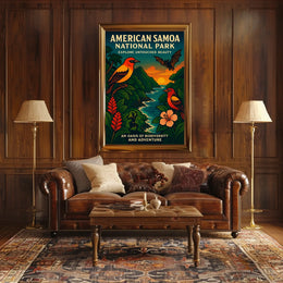 American Samoa's Splendor: Vibrant National Park Poster
