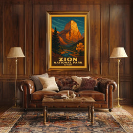 Zion National Park Utah Poster