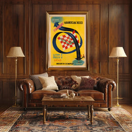 Carrera Panamericana Mexico 1950 Poster