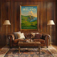 Irish Landscapes: Cliffs and Culture Heritage Poster