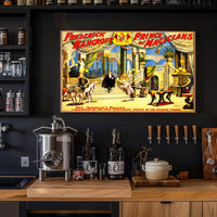 Magic Show Extravaganza: Opulent Prince Magicians Cultural Poster