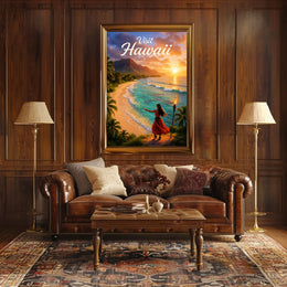 Visit Hawaii Poster PosterGoat