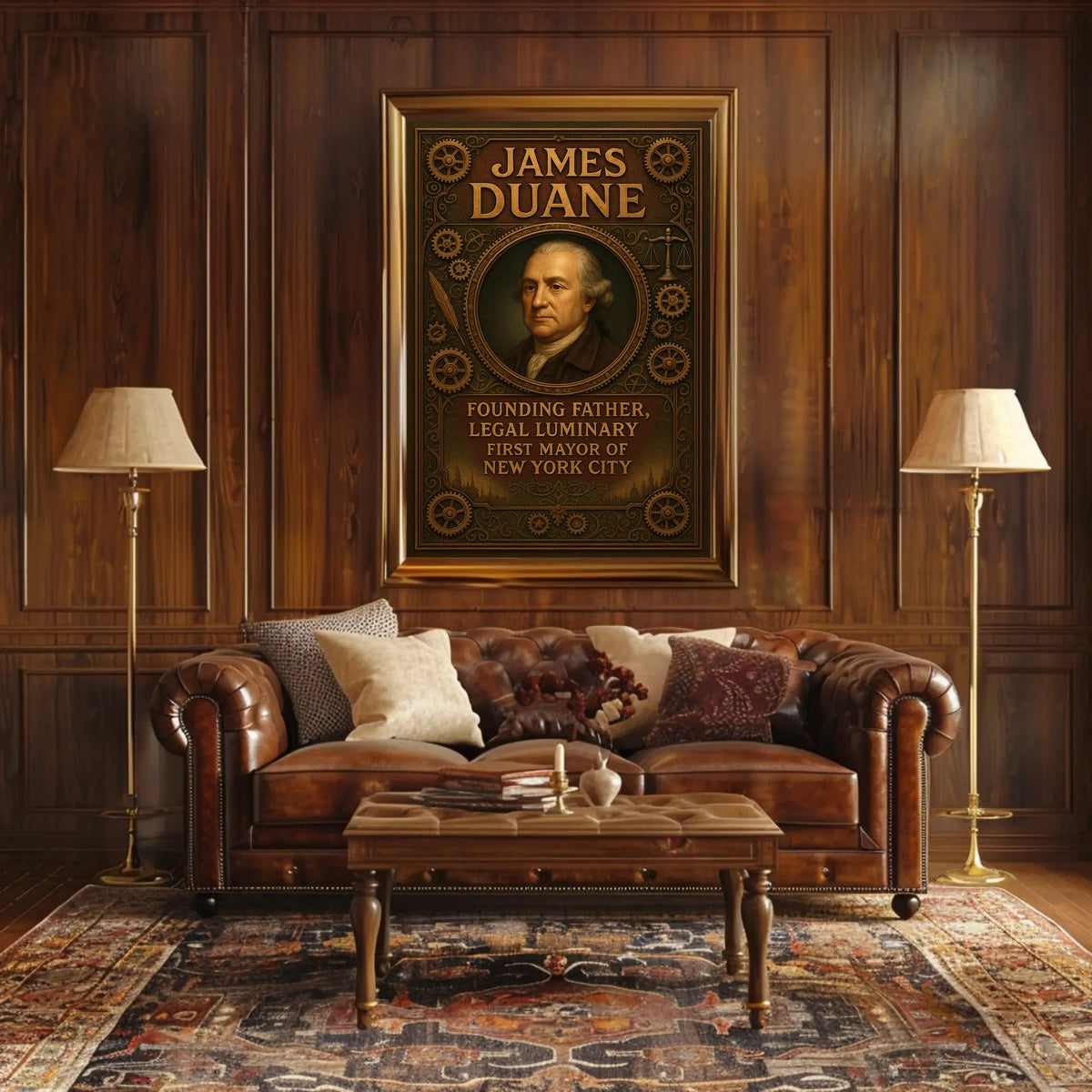 Founding Father Legal Luminary Poster Vintage Wall Art