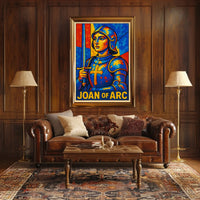 Joan Of Arc A Stained Glass Tribute Poster